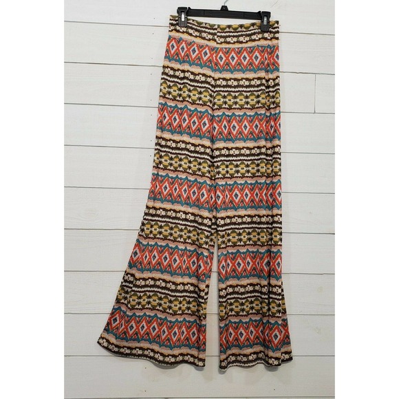 RANCHO ESTANCIA Womens Small Palazzo Pants Southwest Print - Picture 2 of 7